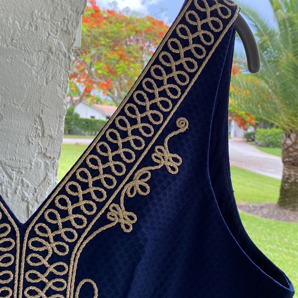 Lilly Pulitzer Dress- size 12 -midnight Blue - Picture 10 of 15